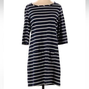 formal jersey dress Alex Evenings Women's Long Cowl Neck A Line Dress - Navy main image 0